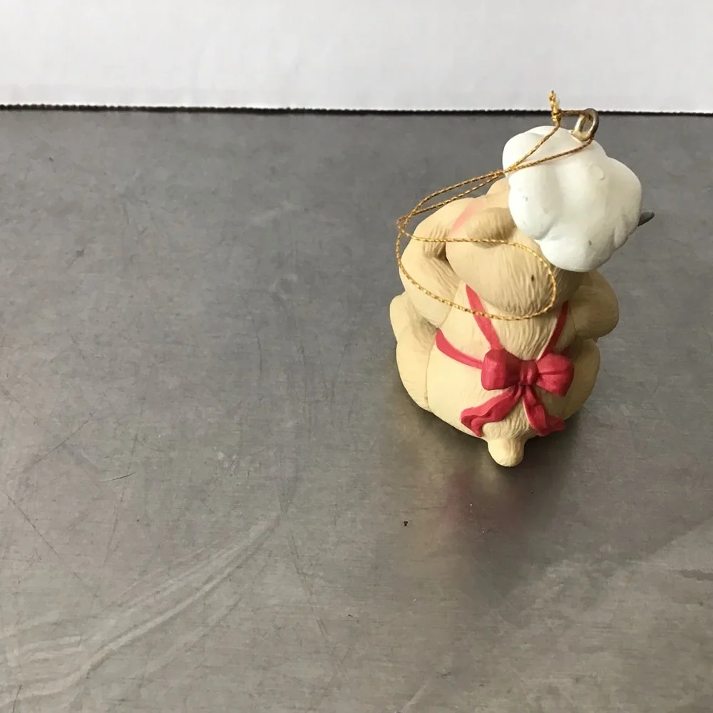 American Greetings 1991 Sweet Christmas Wishes Baking Bear Ornament